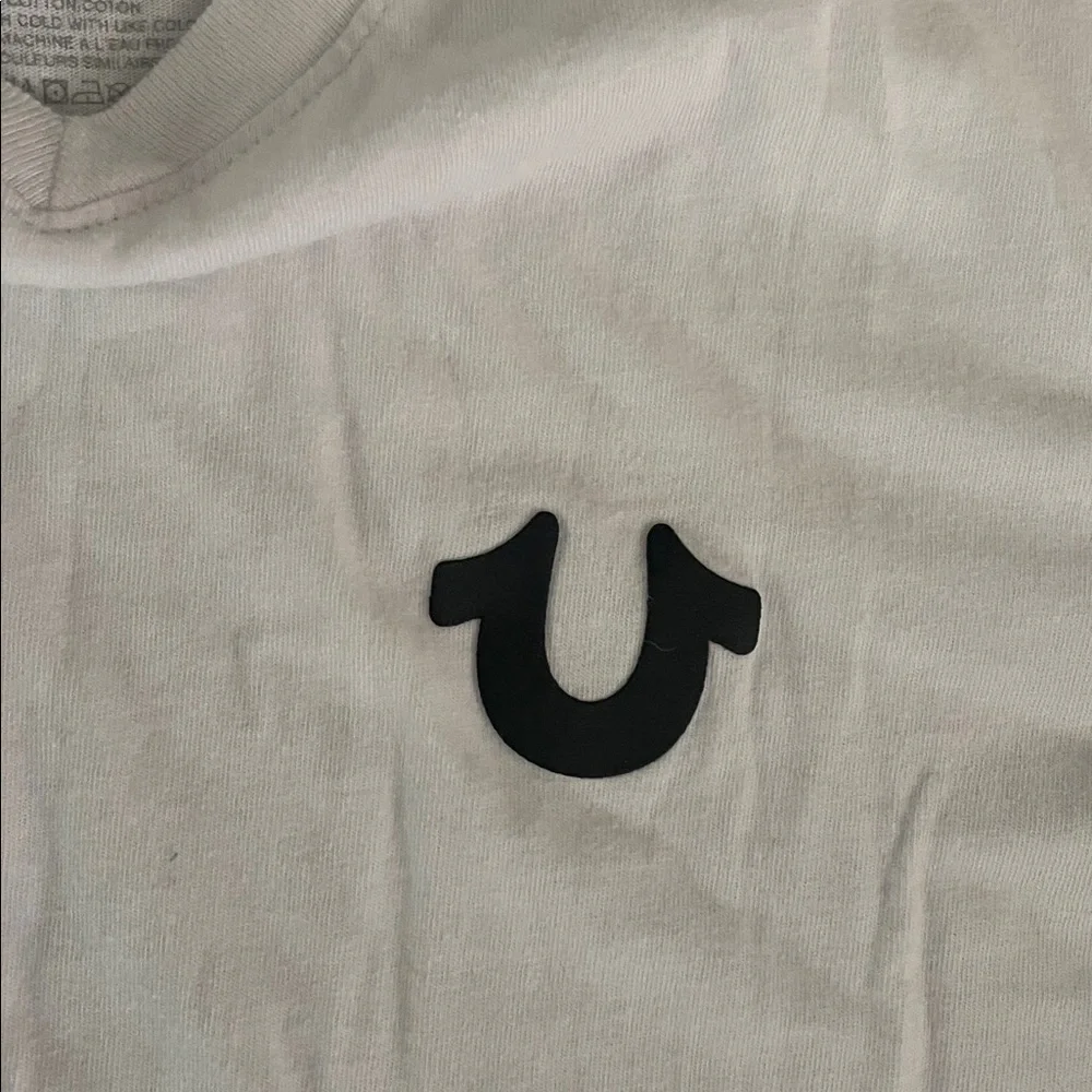 True Religion Men's white T-Shirt with logo